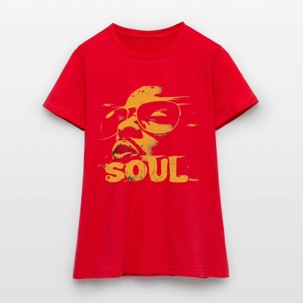 Funky Soul, T-shirt dam - röd