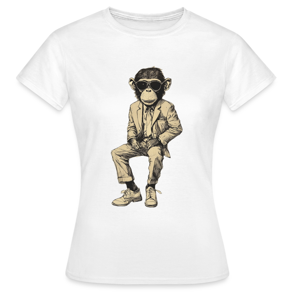 Mod Monkey, T-shirt dam - vit