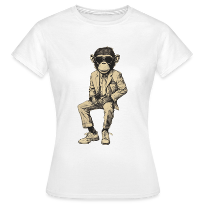 Mod Monkey, T-shirt dam - vit