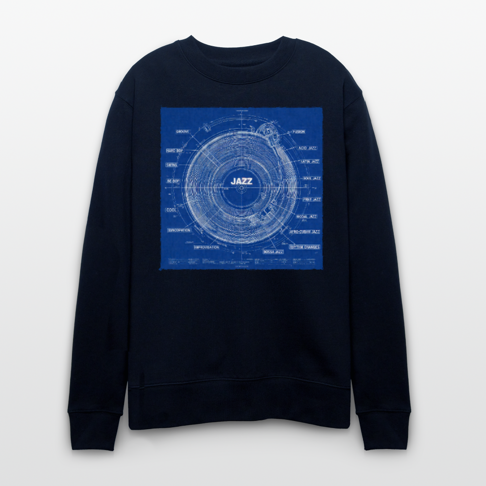 Kind of Blueprint, Ekologisk sweatshirt CHANGER unisex från Stanley/Stella - marinblått