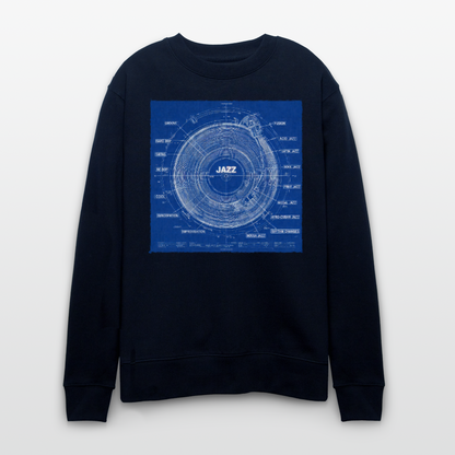 Kind of Blueprint, Ekologisk sweatshirt CHANGER unisex från Stanley/Stella - marinblått