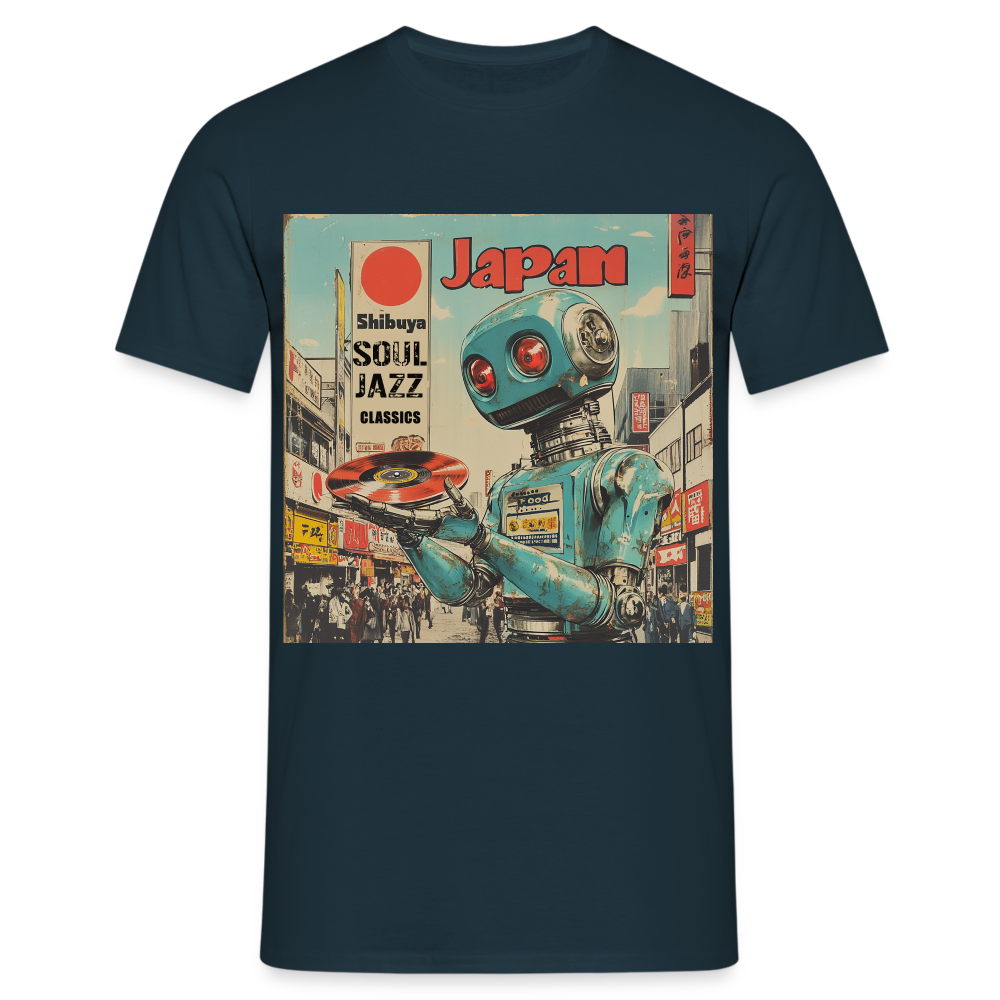 Shibuya Soul Jazz Classics, T-shirt herr - marinblå