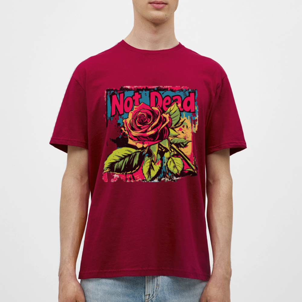 Den Eviga Rosen, T-shirt herr - tegelröd