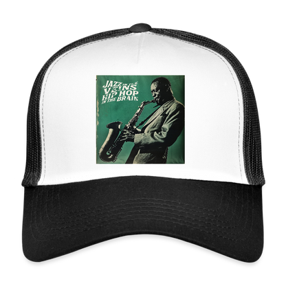 Groove in the Mind, Trucker Cap - vit/svart