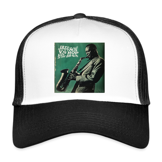 Groove in the Mind, Trucker Cap - vit/svart