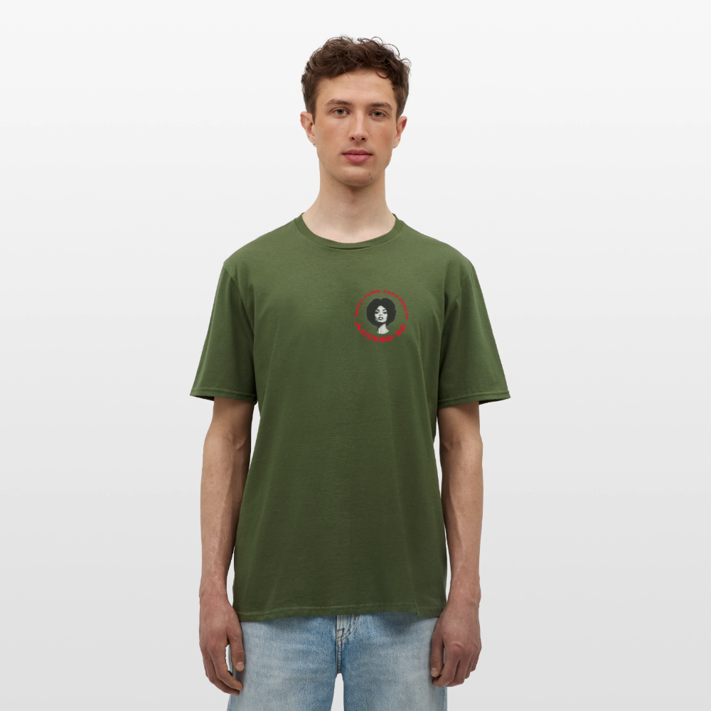 Where Music Lives – Powered by Acceso Family (small print), T-shirt unisex - Militärgrön