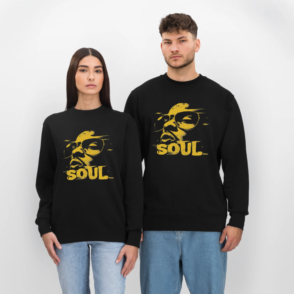 Funky Soul, Ekologisk sweatshirt CHANGER unisex från Stanley/Stella - svart