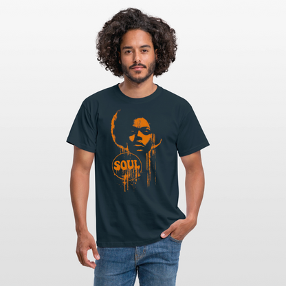 SOUL GLOW, T-shirt unisex - marinblå