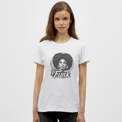 Funk Queen: Power in Motion, T-shirt dam - vit