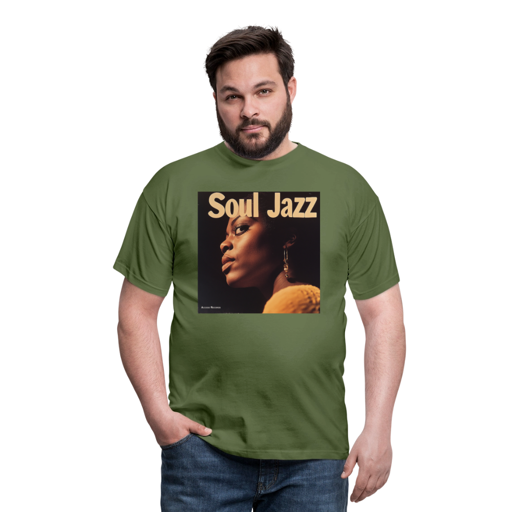 Acceso's Soul Groove: Jazz with a Beat, T-shirt herr - Militärgrön