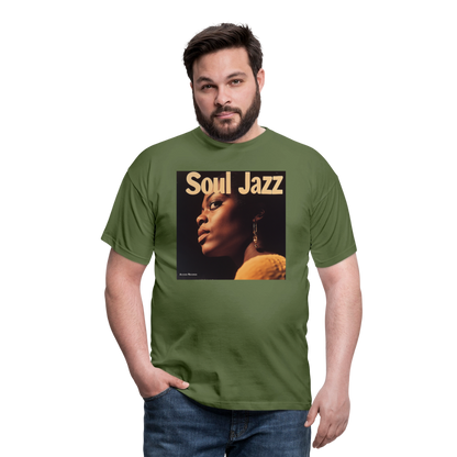 Acceso's Soul Groove: Jazz with a Beat, T-shirt herr - Militärgrön