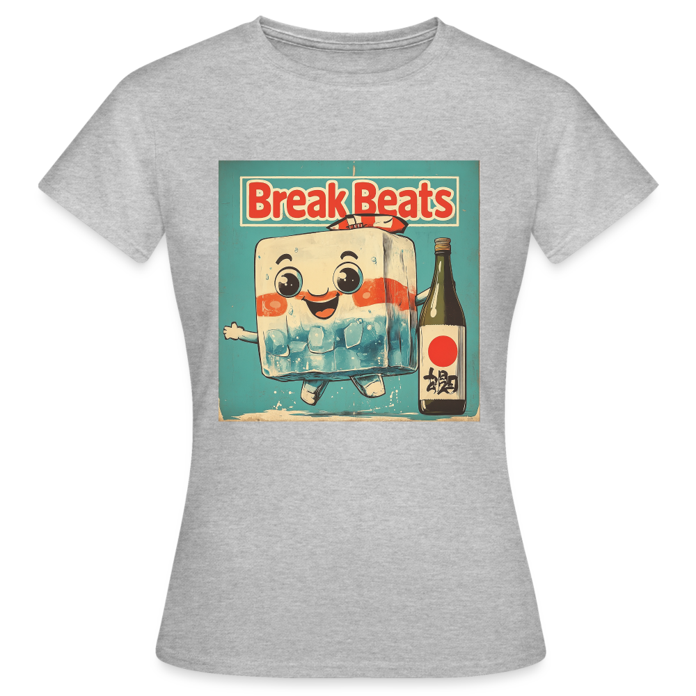 Nippon Break Beats, T-shirt dam - gråmelerad