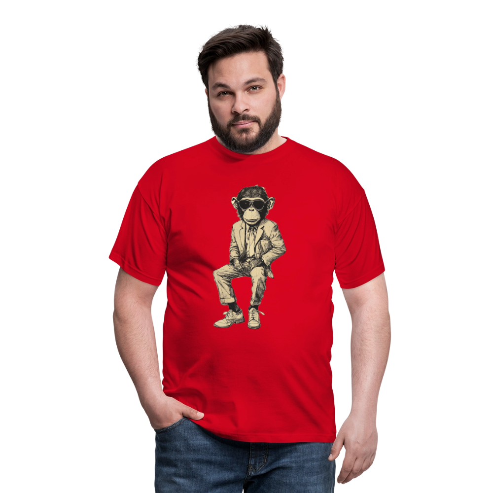 Mod Monkey, T-shirt herr - röd