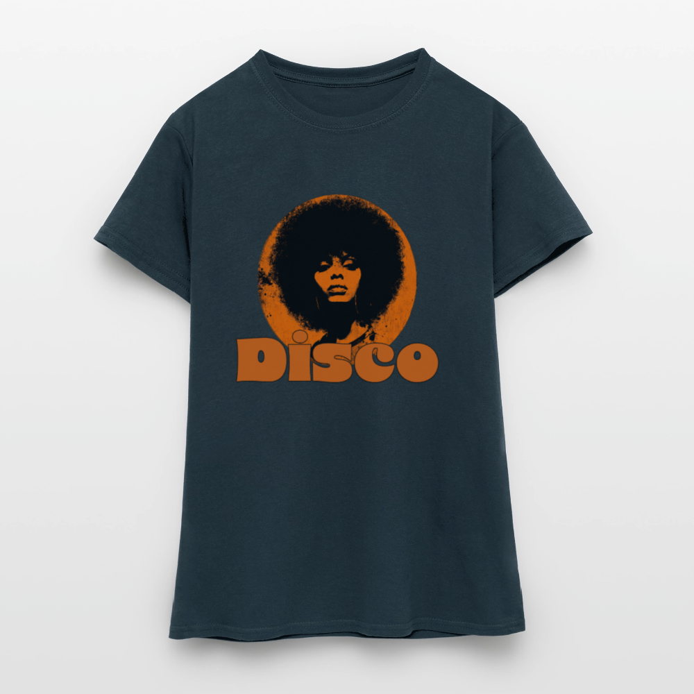 Disco Inferna, T-shirt dam - marinblå