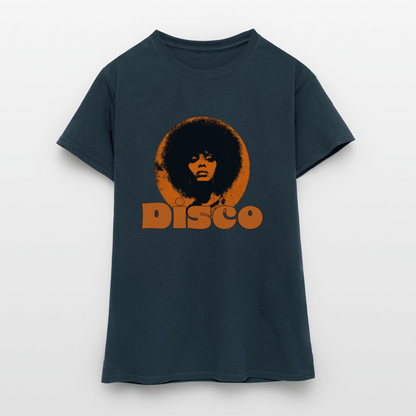 Disco Inferna, T-shirt dam - marinblå