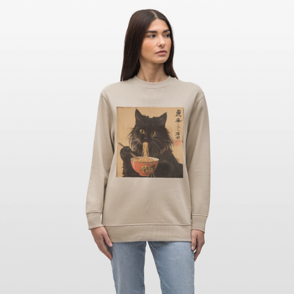 Kejsarens Katt och Ramens Hemlighet, Ekologisk sweatshirt CHANGER unisex från Stanley/Stella - beige