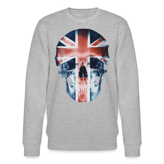 God Save the Skull, Ekologisk sweatshirt CHANGER unisex från Stanley/Stella - gråmelerad