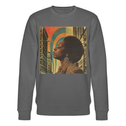 Jazz in the Moonlight, Ekologisk sweatshirt CHANGER unisex från Stanley/Stella - kolgrå