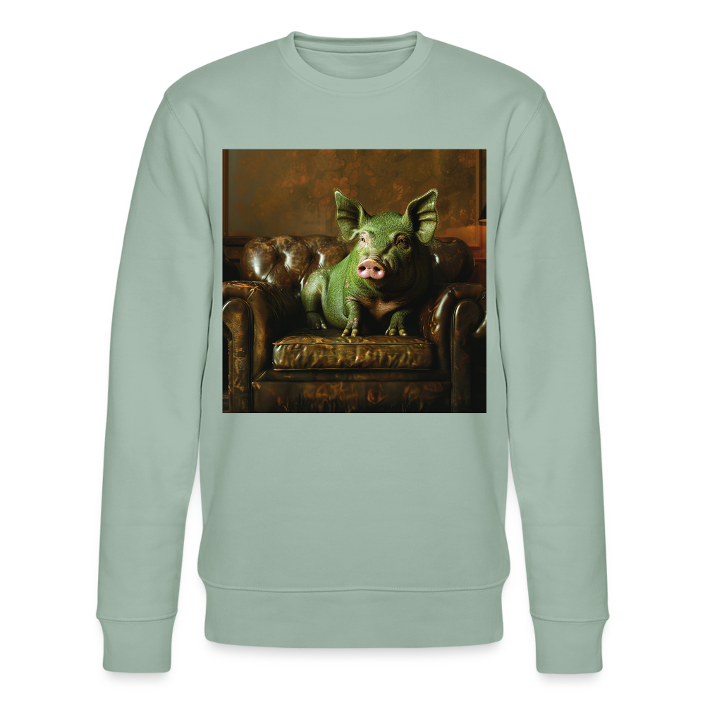 Grön Elegans, Ekologisk sweatshirt CHANGER unisex från Stanley/Stella - ljus grågrön