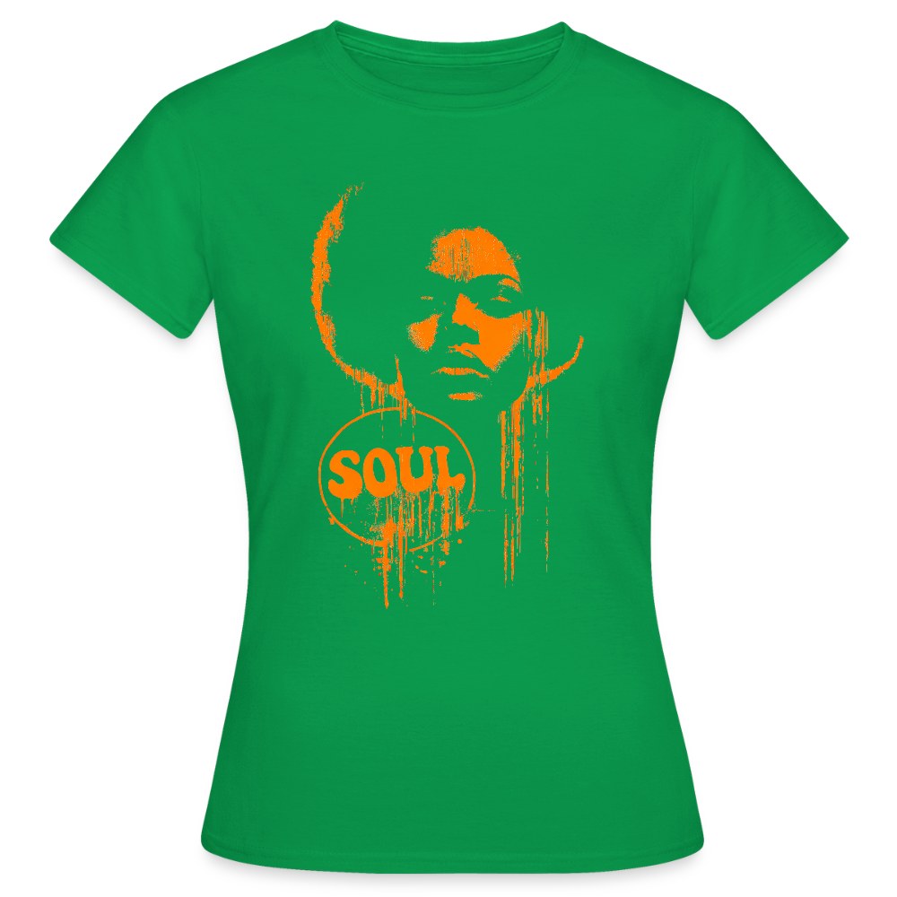 SOUL GLOW, T-shirt dam - kellygrön