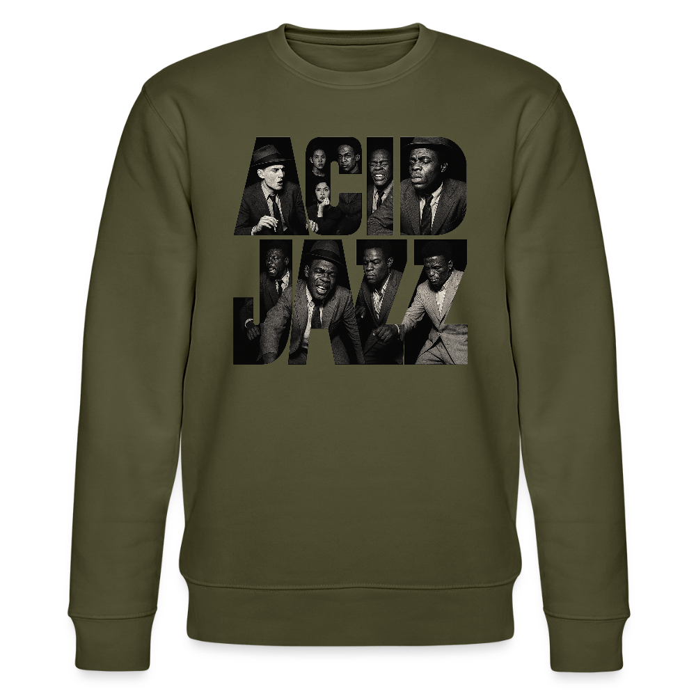 80s Club Jazzdance, Ekologisk sweatshirt CHANGER unisex från Stanley/Stella - kaki