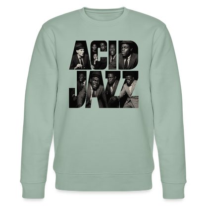 80s Club Jazzdance, Ekologisk sweatshirt CHANGER unisex från Stanley/Stella - ljus grågrön