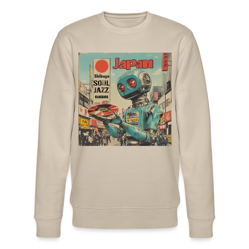 Shibuya Soul Jazz Classics, Ekologisk sweatshirt CHANGER unisex från Stanley/Stella - beige