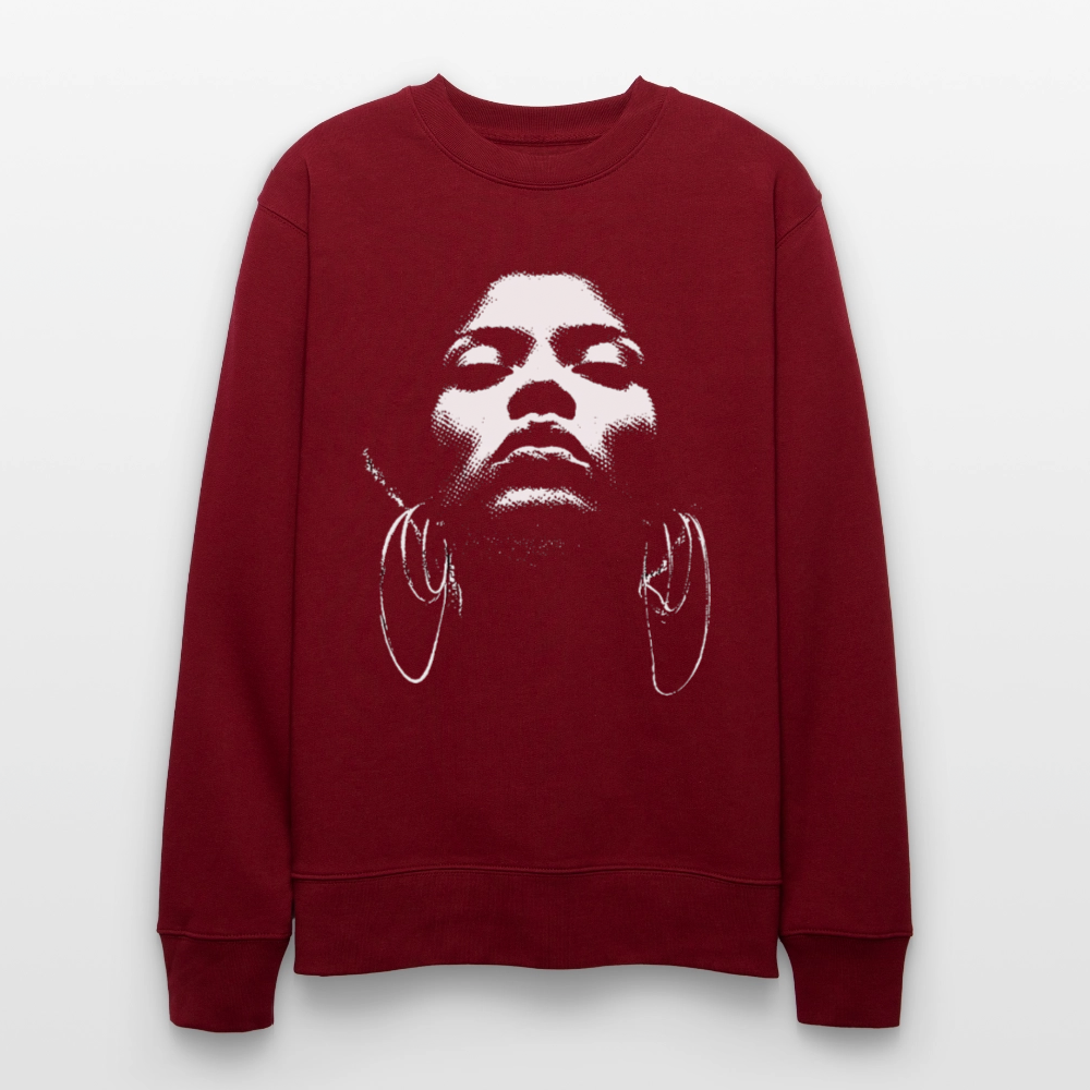 Beat Goddess, Ekologisk sweatshirt CHANGER unisex från Stanley/Stella - vinröd