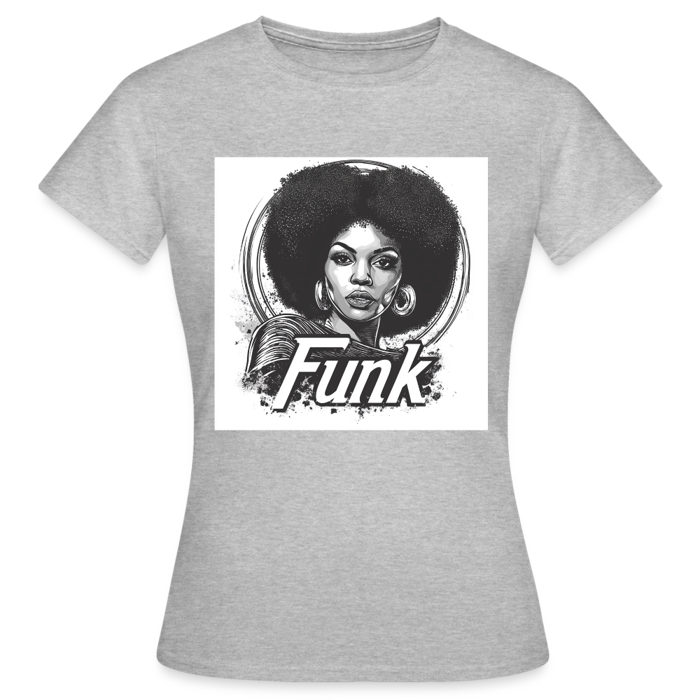 Funk Queen: Power in Motion, T-shirt dam - gråmelerad