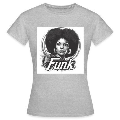 Funk Queen: Power in Motion, T-shirt dam - gråmelerad