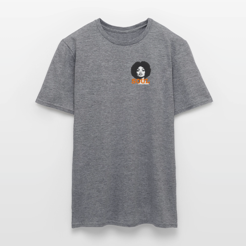 T-shirt unisex - Litet brösttryck - Litet brösttryck - grafitmelerad