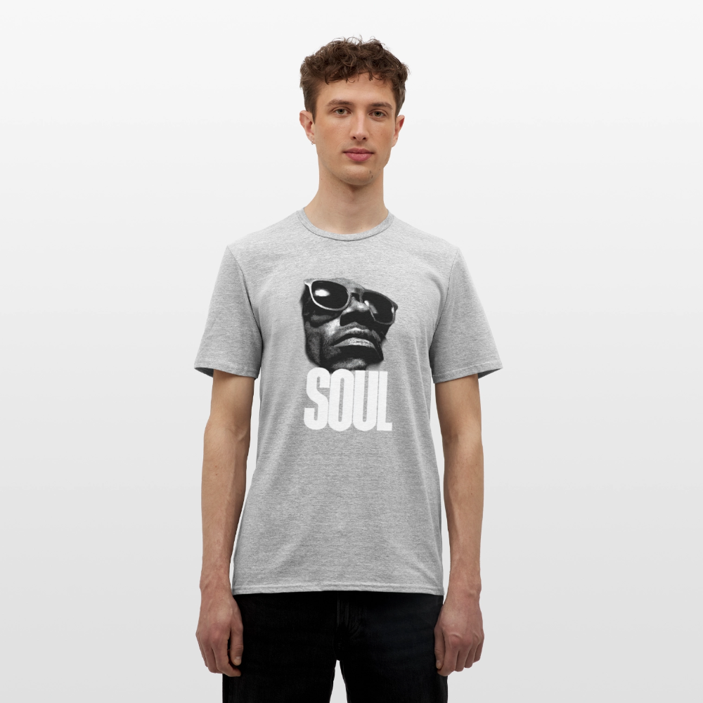 Soul Frequency, T-shirt herr - gråmelerad