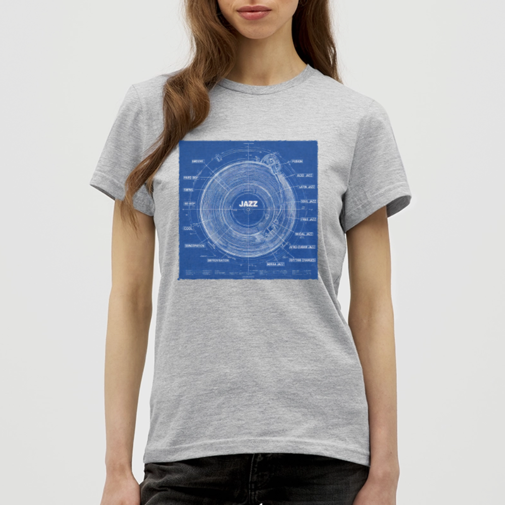 Kind of Blueprint, T-shirt dam - gråmelerad