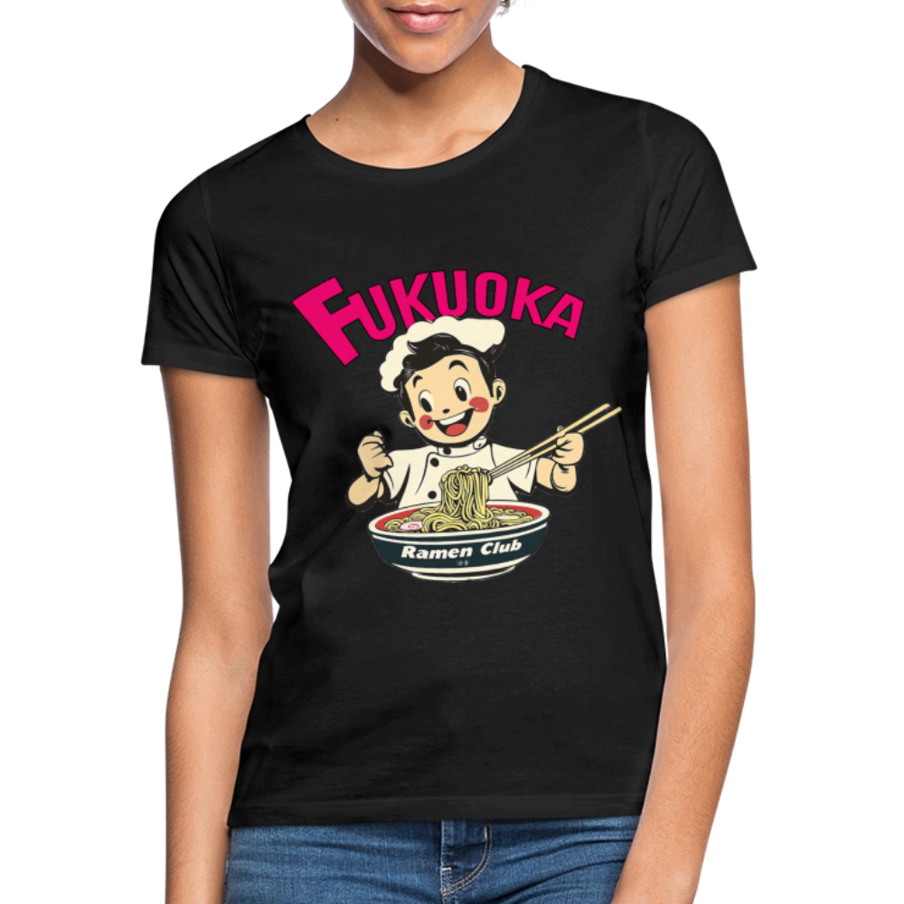 Fukuoka Ramen Club, T-shirt dam - svart