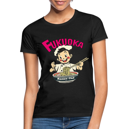 Fukuoka Ramen Club, T-shirt dam - svart