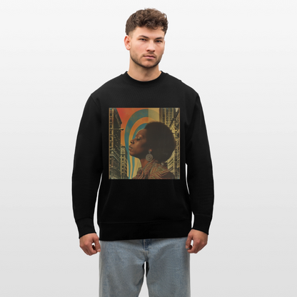 Jazz in the Moonlight, Ekologisk sweatshirt CHANGER unisex från Stanley/Stella - svart