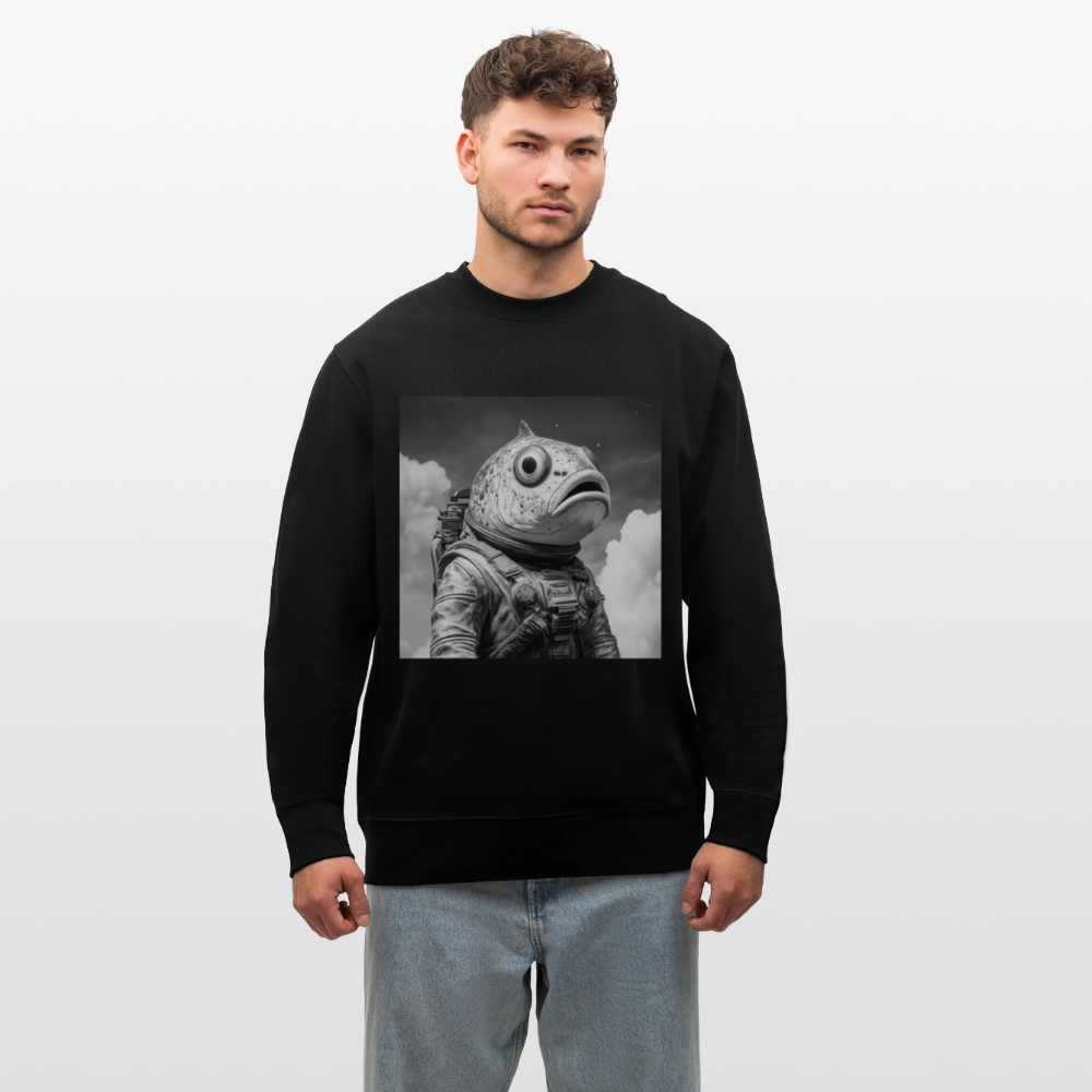 En ensam simtur i universum, Ekologisk sweatshirt CHANGER unisex från Stanley/Stella - svart