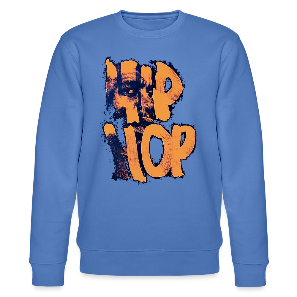 Raised on Boom Bap, Ekologisk sweatshirt CHANGER unisex från Stanley/Stella - blå