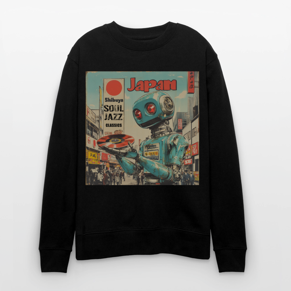 Shibuya Soul Jazz Classics, Ekologisk sweatshirt CHANGER unisex från Stanley/Stella - svart