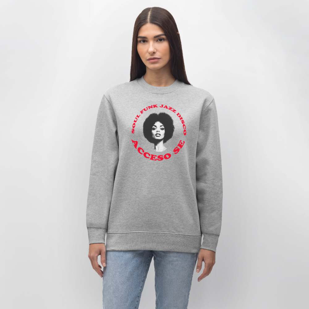 Where Music Lives – Powered by Acceso Family, Ekologisk sweatshirt CHANGER unisex från Stanley/Stella - gråmelerad