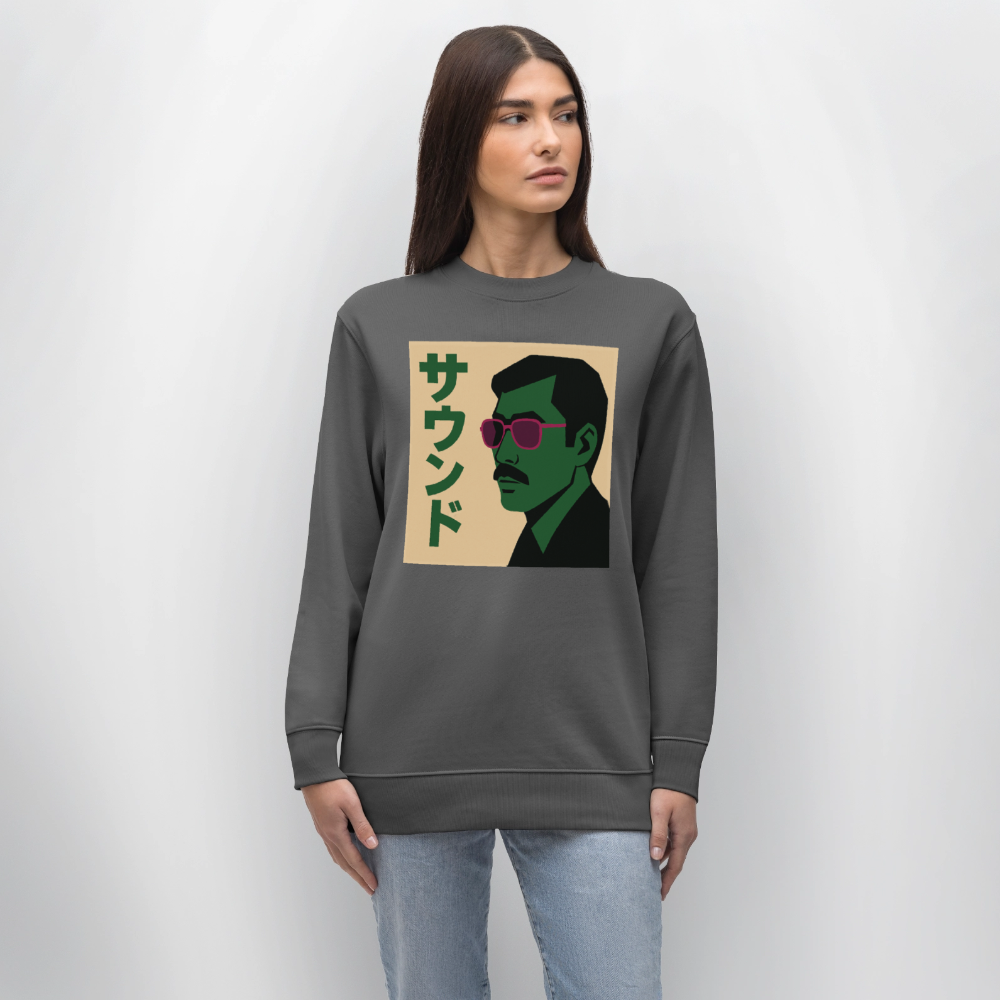 Nippon Sound, Ekologisk sweatshirt CHANGER unisex från Stanley/Stella - kolgrå