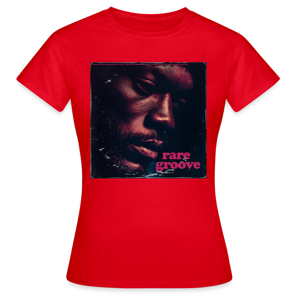 Groove Rare, T-shirt dam - röd