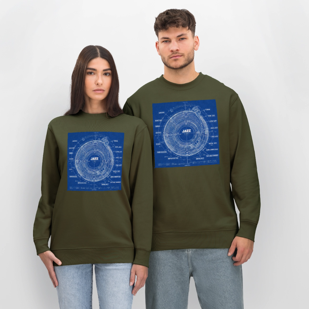 Kind of Blueprint, Ekologisk sweatshirt CHANGER unisex från Stanley/Stella - kaki
