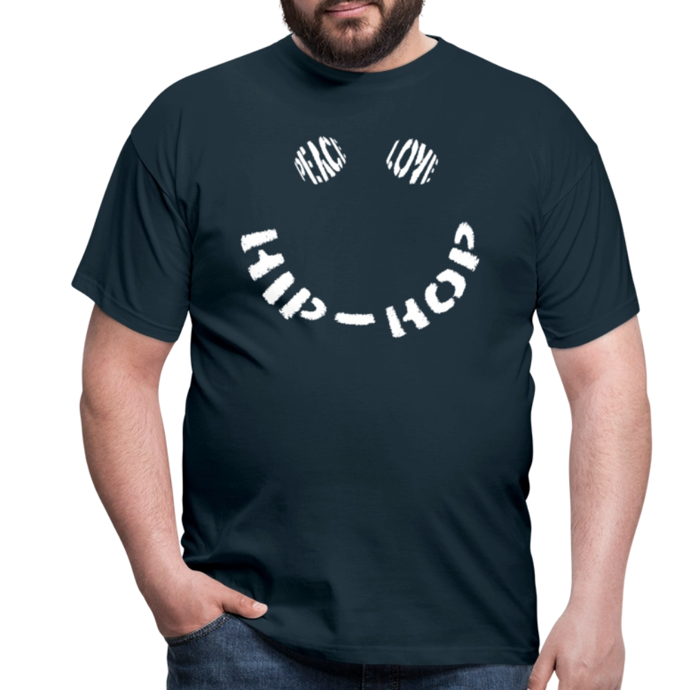 Peace, Love & Hip-Hop, T-shirt herr - marinblå