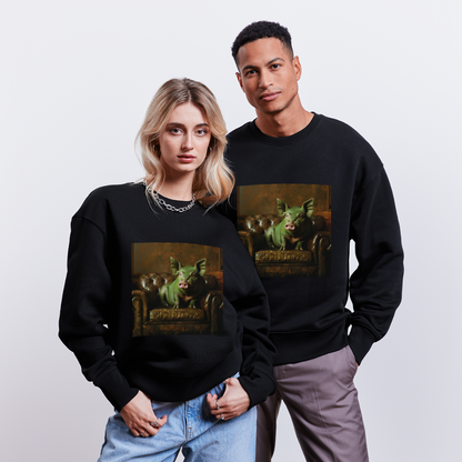 Grön Elegans, Ekologisk oversizetröja RADDER unisex från Stanley/Stella - svart