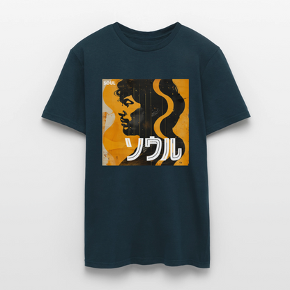 Nippon Grooves, T-shirt unisex - marinblå