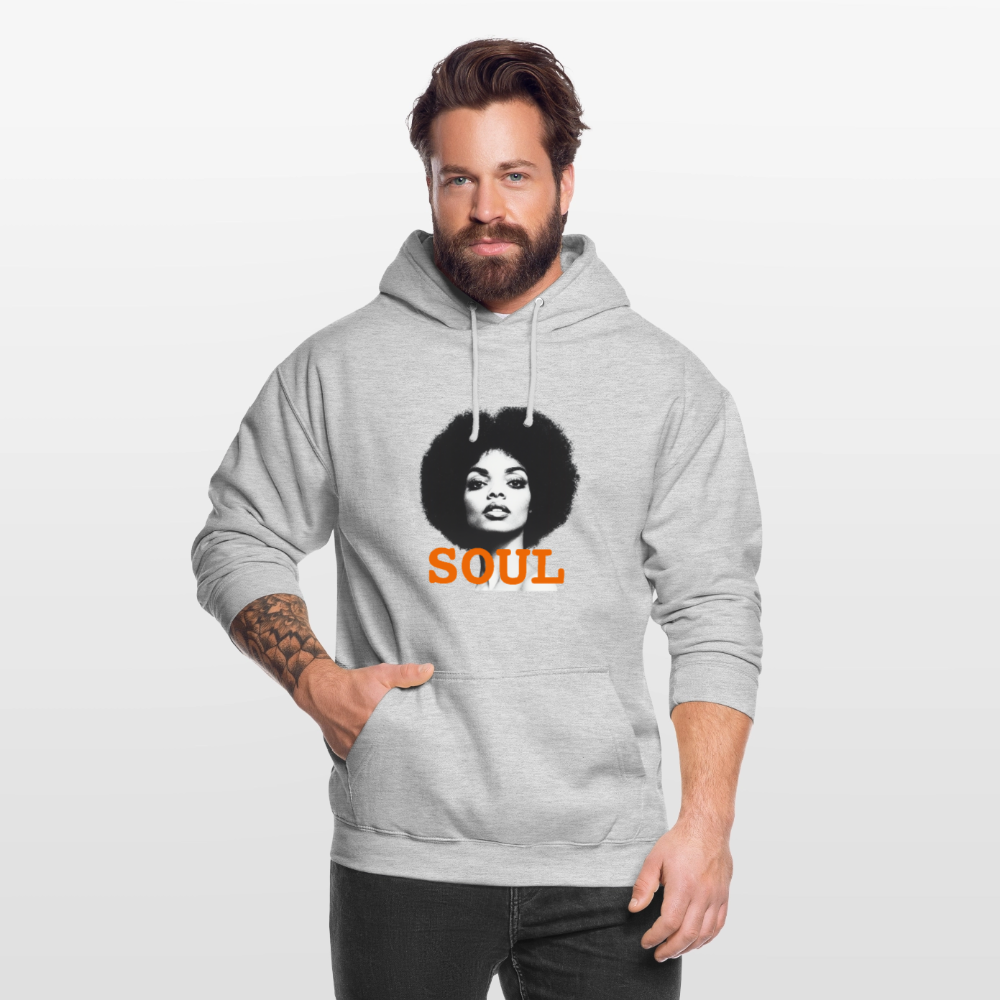 Luvtröja unisex - ljusgråmelerad