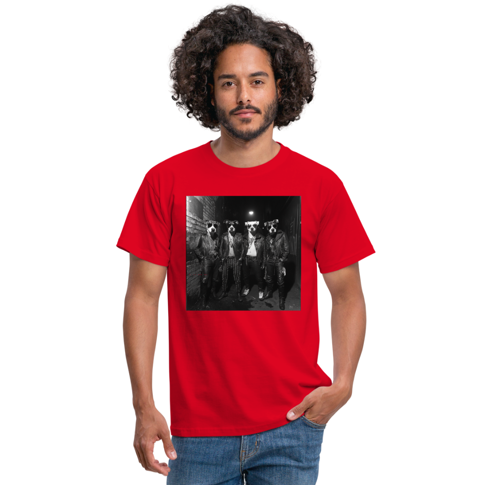 Barking Riot, T-shirt herr - röd