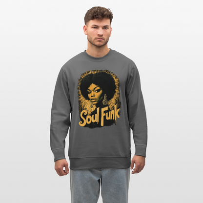 Soul Funk, Ekologisk sweatshirt CHANGER unisex från Stanley/Stella - kolgrå