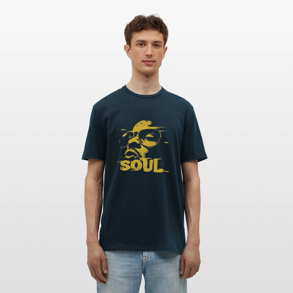 Funky Soul, T-shirt herr - marinblå